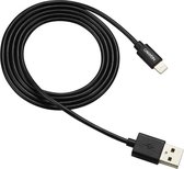 Canyon MFI -1 bliksem naar USB -kabel - iPad/iPhone - Gegevenskabels - 12W - 1mtr - zwart