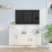 The Living Store TV-meubelset Hoogglans Wit - 80x34.5x40 cm - 40x34.5x60 cm