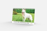 Bureaukalender 2024 - Zwitserse Witte Herdershond - 20x12cm - 300gms