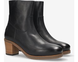 Shabbies Amsterdam Enkellaarzen Lieve Cleo Donkerblauw - Maat 38 - Dames Laarzen