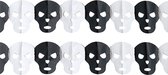 Guirlande de fête à thème Horreur/ Halloween - 2x - Crânes - papier - 300 cm - Articles de fête/décorations