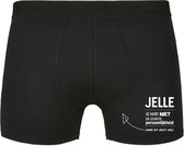 Jelle, je hebt niet de leukste persoonlijkheid, maar dit helpt wel Heren Boxershort - relatie - vriend - onderbroek - grappig