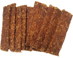 Rund Vleesstrips – 100% Rund – 500 g (20 Stuks) – Natuurlijke Gedroogde Hondensnack