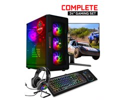 ScreenON – Gaming Set – X52184 – V1 (GamePC.X52184 + 24 Inch Monitor + Toetsenbord + Muis)