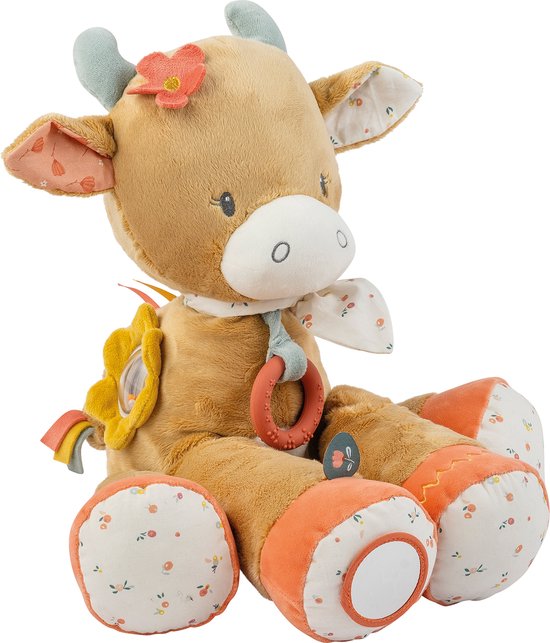 Product: Nattou Koe Mila - Activiteiten Knuffel - 45 cm - Donker Warm Beige, van het merk Nattou