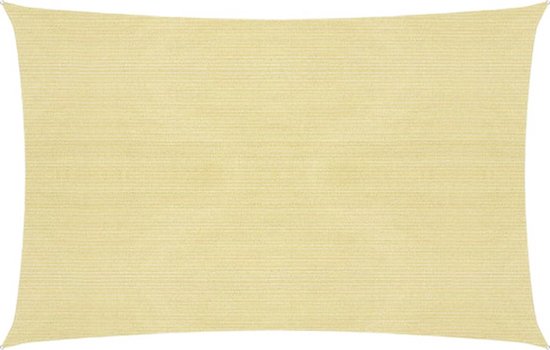 The Living Store Schaduwdoek - HDPE - 2.5 x 3.5 m - Beige