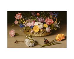 Happy Painter Diamond Painting Volwassenen - Kasteelboeket - 30x50 cm - Diamond Painting Pakket Volledig