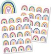 pastel regenbogen stickers