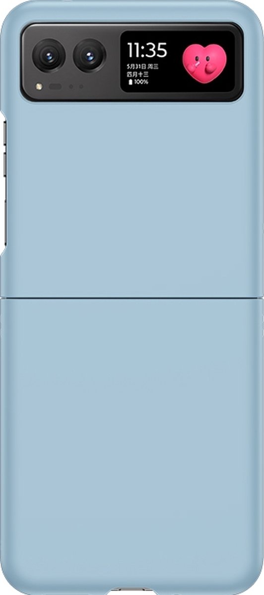 Mobigear Hoesje geschikt voor Motorola Razr 40 Telefoonhoesje Hardcase | Mobigear Colors Backcover | Razr 40 Case | Back Cover - Babyblauw