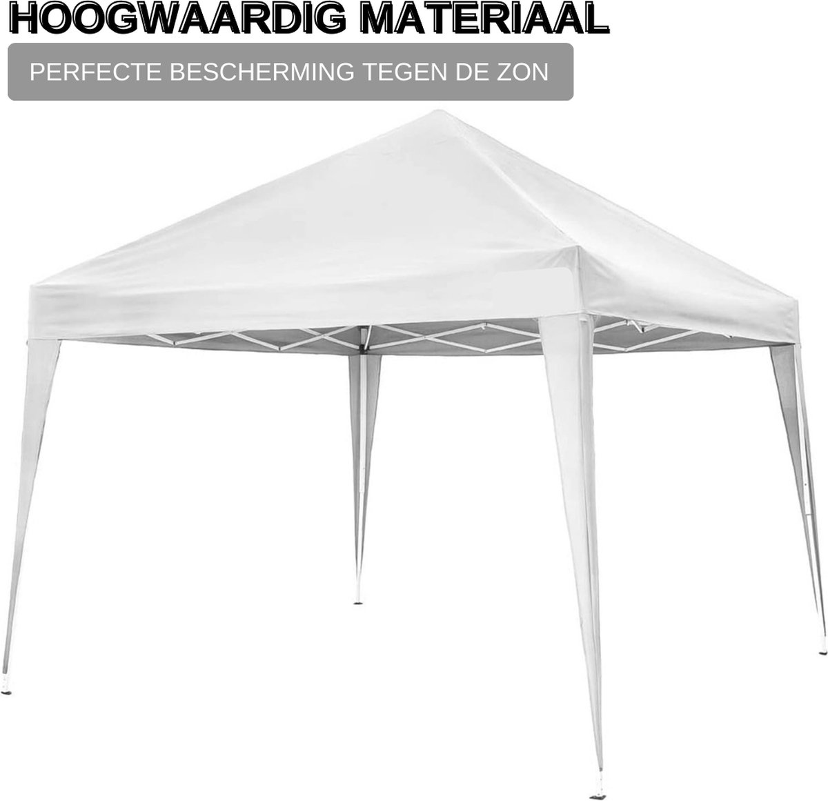 VOUNOT ® Tuinpaviljoen 3x3m met 4 Zijwanden & 4 Zandzakken, Pop - Up