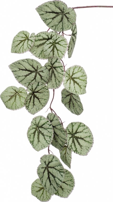 Fleurdirect Kunstblad Begonia - Polyester - Groen - 0 x 110 x 0 cm (BxHxD)
