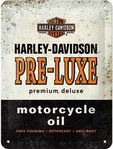 Wandbord 15 x 20 cm - Harley Davidson Pre Luxe Motorcycle Oil