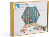 BS Toys Bordspel 3 op een rij - Variant van 4 op een rij - Educatief Speelgoed - Vanaf 6 Jaar - 2 tot 4 Spelers - Cadeau kind