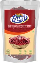Manji - Gedroogde Rode Chilipepers Zonder Steel - 3x 100 g