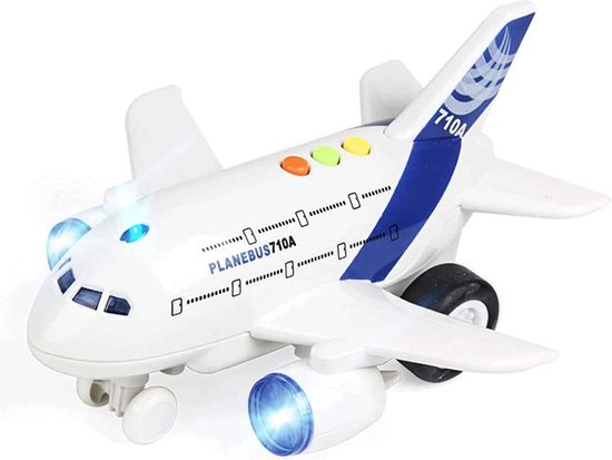 Aviation – interactief speelgoed vliegtuig – licht en geluid – 20cm