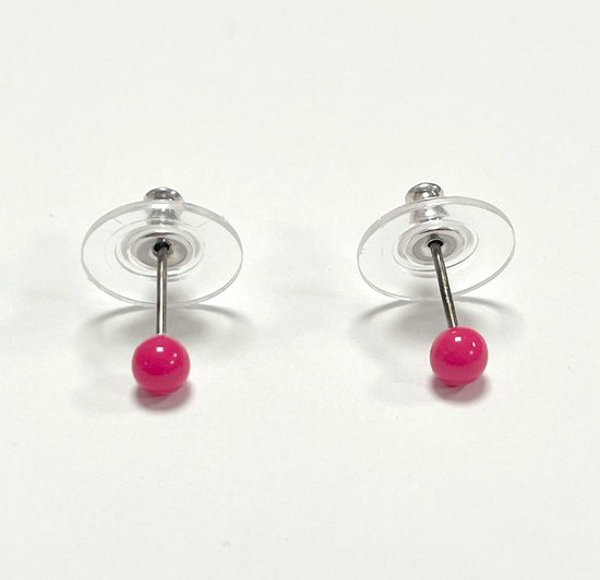 Roze mini oorknoppen - 4 Millimeter - Damesdingetjes