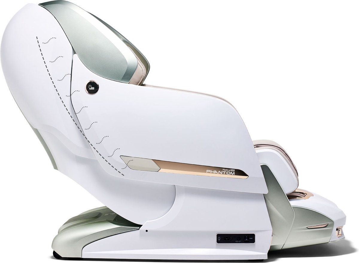 Afbeelding 2 van Bodyfriend Phantom Care Massagestoel Wit-Beige-Groen