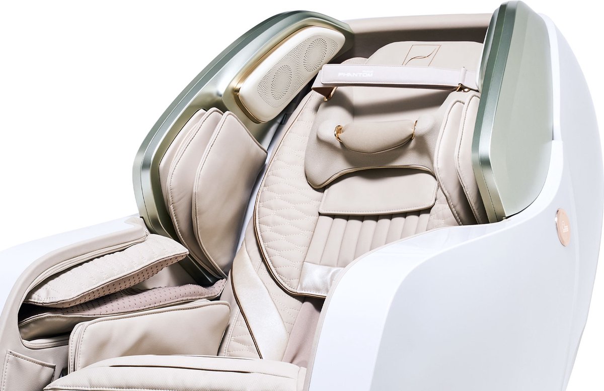 Afbeelding 3 van Bodyfriend Phantom Care Massagestoel Wit-Beige-Groen