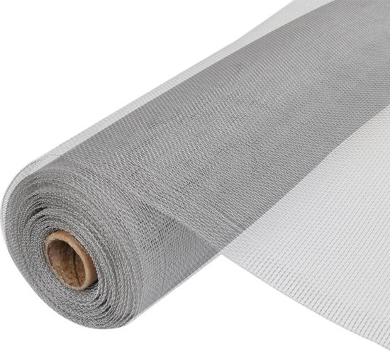 Moustiquaire vidaXL - Moustiquaire - Grillage 100 x 2000 cm - Aluminium Argenté