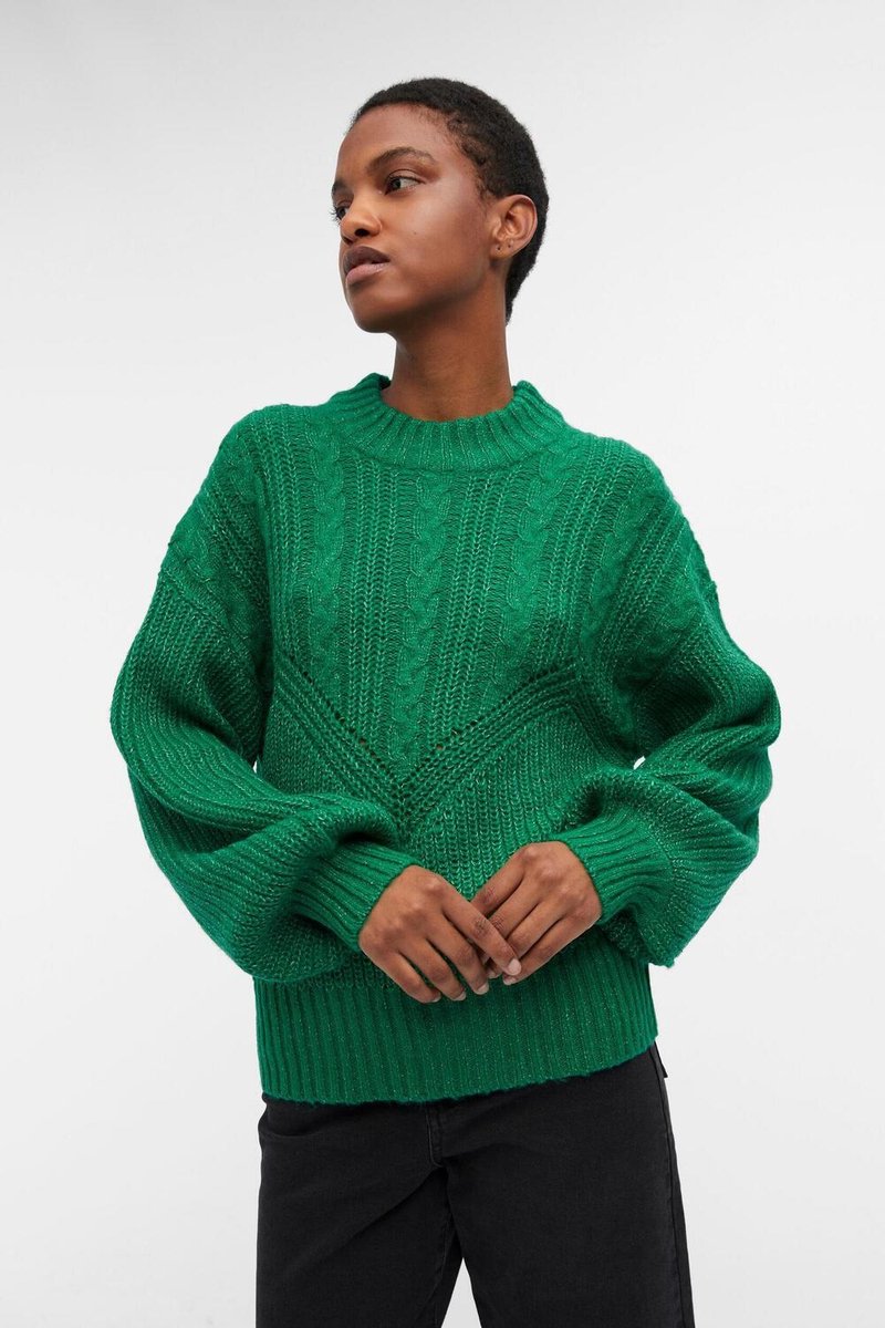 Jersey De Punto Para Mujer OBJECT - Cuello Redondo, Manga Larga, Tejido Suave, Ideal Para Uso Diario