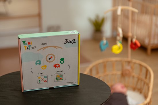 Sebra Houten Mobiel Houder - Wit