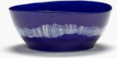 Serax - Ottolenghi - Feast - Kom - 18cm - L - donkerblauw witte strepen - set van 4