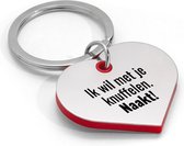 Akyol - ik wil met je knuffelen, naakt! sleutelhanger hartvorm - Liefde - mensen die liefde willen delen naar iemand - valentijnsdag - cadeautje - verjaardagscadeau - verjaardag - cadeau voor vriendin/vriend - cadeau - kado - geschenk - gift