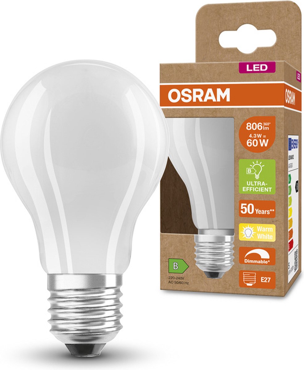 Osram LED E27 9 Watt 2700 Kelvin 806 Lumen 4058075433861