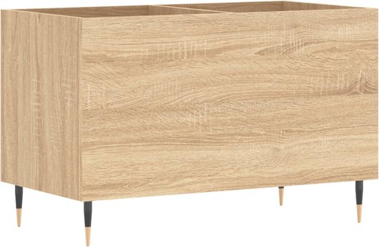 Platenkast 84,5x38x48 cm bewerkt hout oud houtkleurig kopen