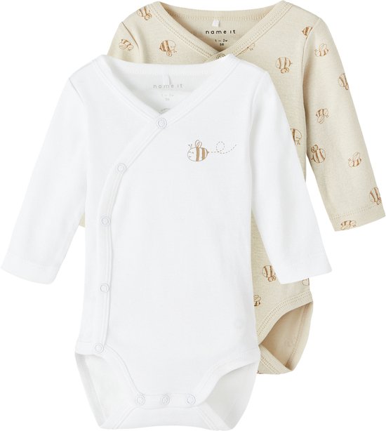 NAME IT NBNBODY 2P LS WRAP RAINY DAY BEE NOOS Unisex Body - Maat 50