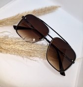 Merkloos Fashion 2023 zonnebril dames / heren vintage oversized