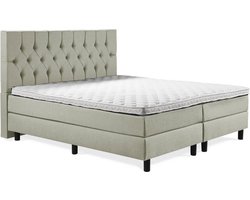 Boxspring Luxe 140x200 Capiton Groen