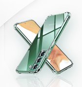 AziLine Shockproof Case Geschikt voor Samsung Galaxy S21 FE - Transparante Luxe S21 FE Bescherming Hoesje - Maximaal Stevig en Premium Kwaliteit geschikt voor Samsung Galaxy S21 FE