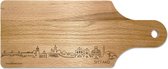 Skyline Borrelplank Sittard - Hapjesplank - Serveerplank - Cadeau Jubilea - Cadeau verjaardag - Cadeau geschenk - Serveren - WoodWideCities