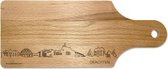 Skyline Drink Board Drachten - Snack board - Planche de service - Anniversaires cadeaux - Anniversaire cadeau - Cadeau cadeau - Service - WoodWideCities