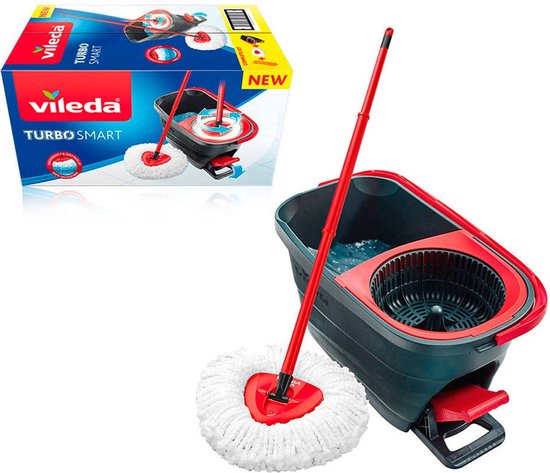 Vileda 166140 Turbo Smart Mop Rouge