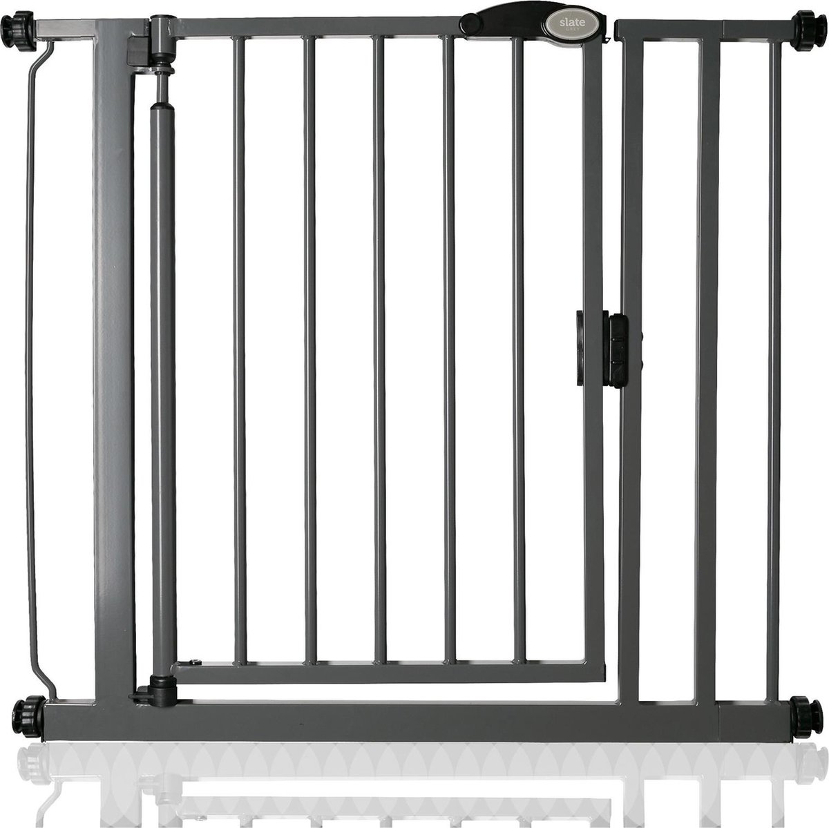 Safetots Self Closing Klemhek, Traphekje, 82,2cm - 89,2cm, Grijs