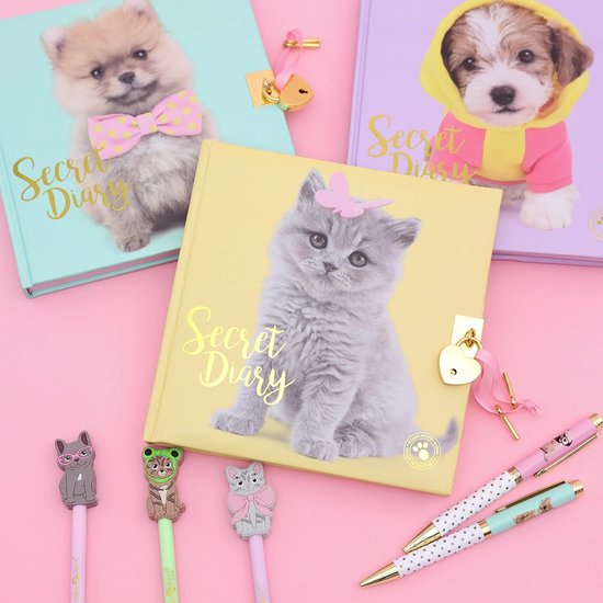 Studio Pets® Dagboek met slot – Britse Langhaar Kat Missie editie – geheim dagboek voor kinderen