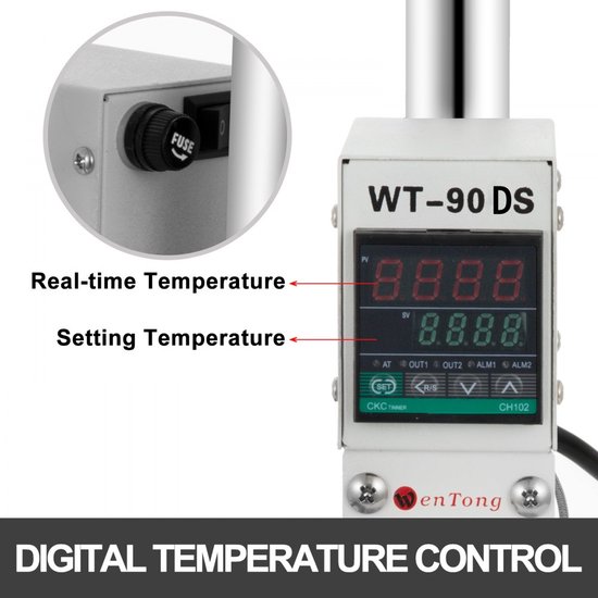 Foliedruk Embossing Machine 8x10cm Hot Stamping RVS Bronzing Machine