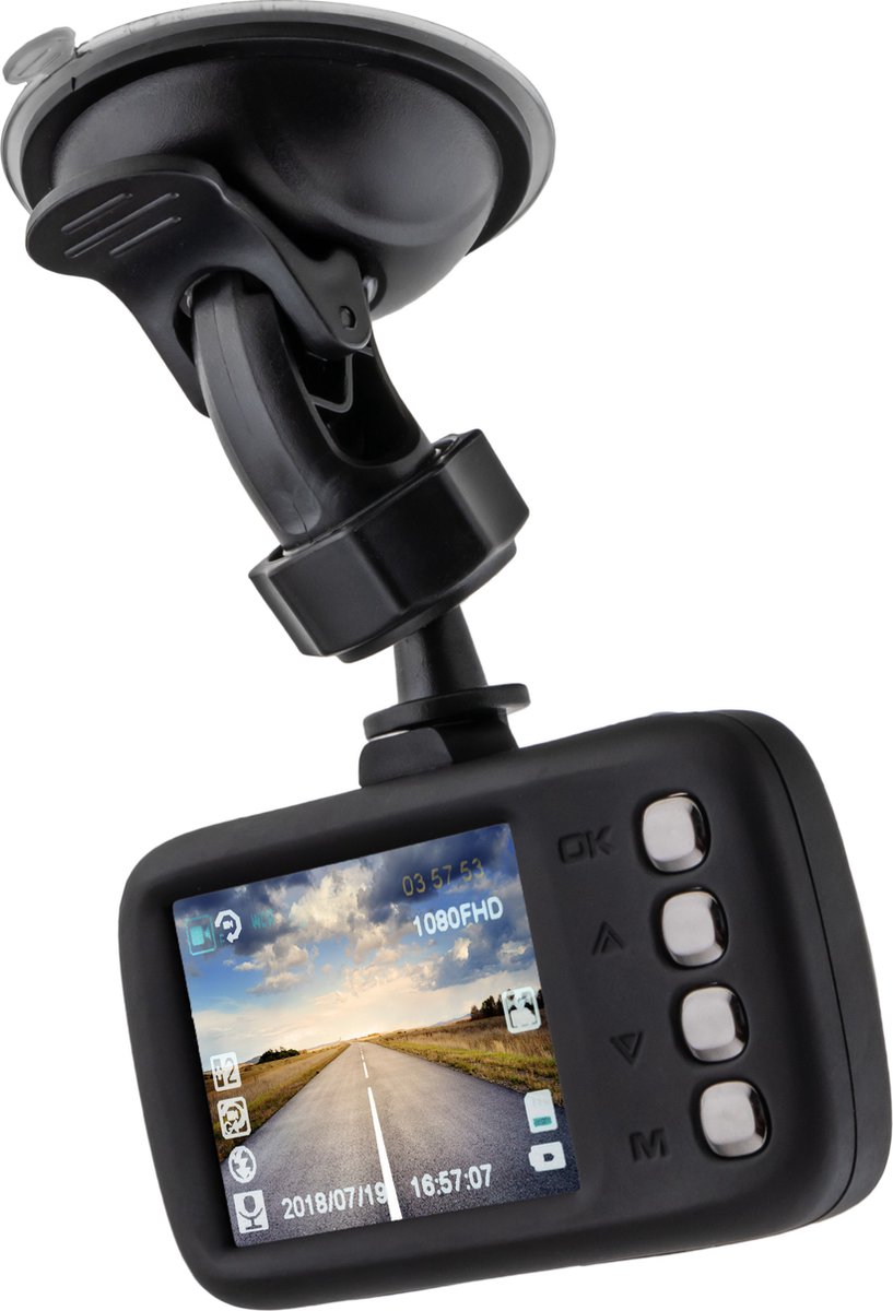 Caliber Dashcam - Voor en Achter Camera - 2.0 Inch LCD Scherm - 1080P Parkeermodus met Bewegingsdetectie thumbnail 3