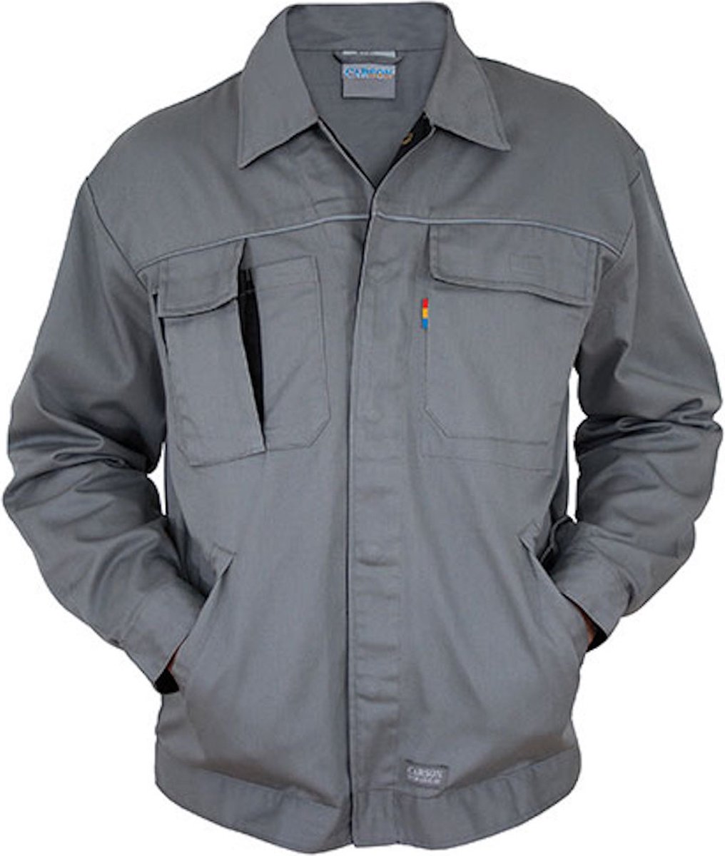 Carson Workwear 'Contrast' Jacket Werkjas Grey - 60