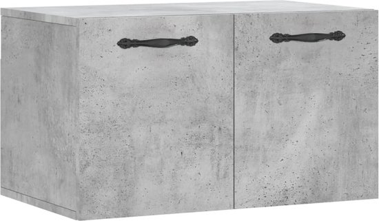 vidaXL - Wandkast - 60x36,5x35 - cm - bewerkt - hout - betongrijs