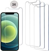 Podec Protecteur d'écran adapté pour iPhone 12 et iPhone 12 Pro - Verre de Protection Trempé - Transparent et Résistant aux Rayures - Couverture d'écran en Tempered Glass - 3 Pièces