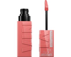 Maybelline New York - SuperStay Vinyl Ink Lipstick - 100 Charmed - Roze - Langhoudende Lippenstift - 4,2 ml