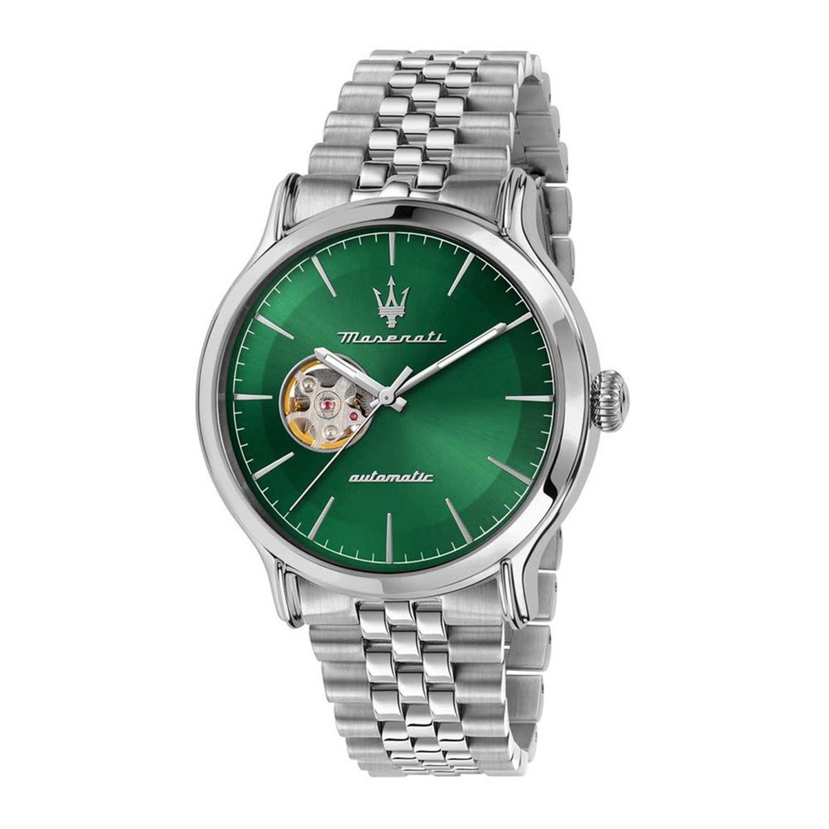 Maserati R8823118010 Epoca 42 Mm Auto Br Ss Polshorloge Zilver