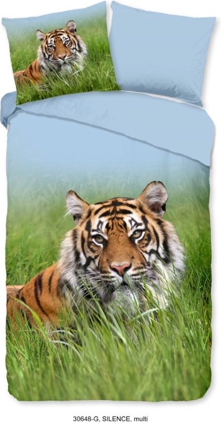 Good Morning Dekbedovertrek "tijger" - Multi - (200x200/220 cm) - Katoen