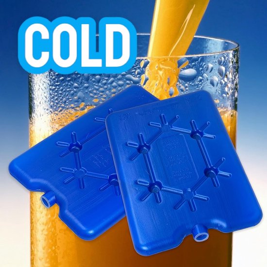 Koelelement koelpad koelelement koelverpakking voor koeltas koelbox koeldraagtas, koelelementen plat design, kleur blauw, elk 200 ml van KOEL — afbeelding 2