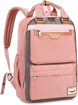 Vermanto Backpack - Sac à dos - 25 litres - Laptop - Bookbag - Vintage - Homme - Femme - Laptop - École - Bookbag - Rose