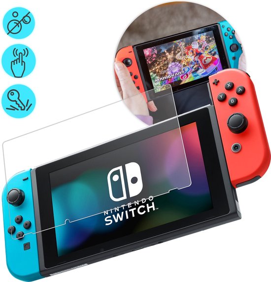 Protecteur d'écran iMoshion Nintendo Switch - Glas trempé - Convient pour Nintendo Switch - Revêtement anti-empreintes digitales, résistant aux rayures et aux UV