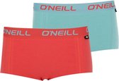 O'Neill dames boxershorts 2-pack - cranberry blue - M